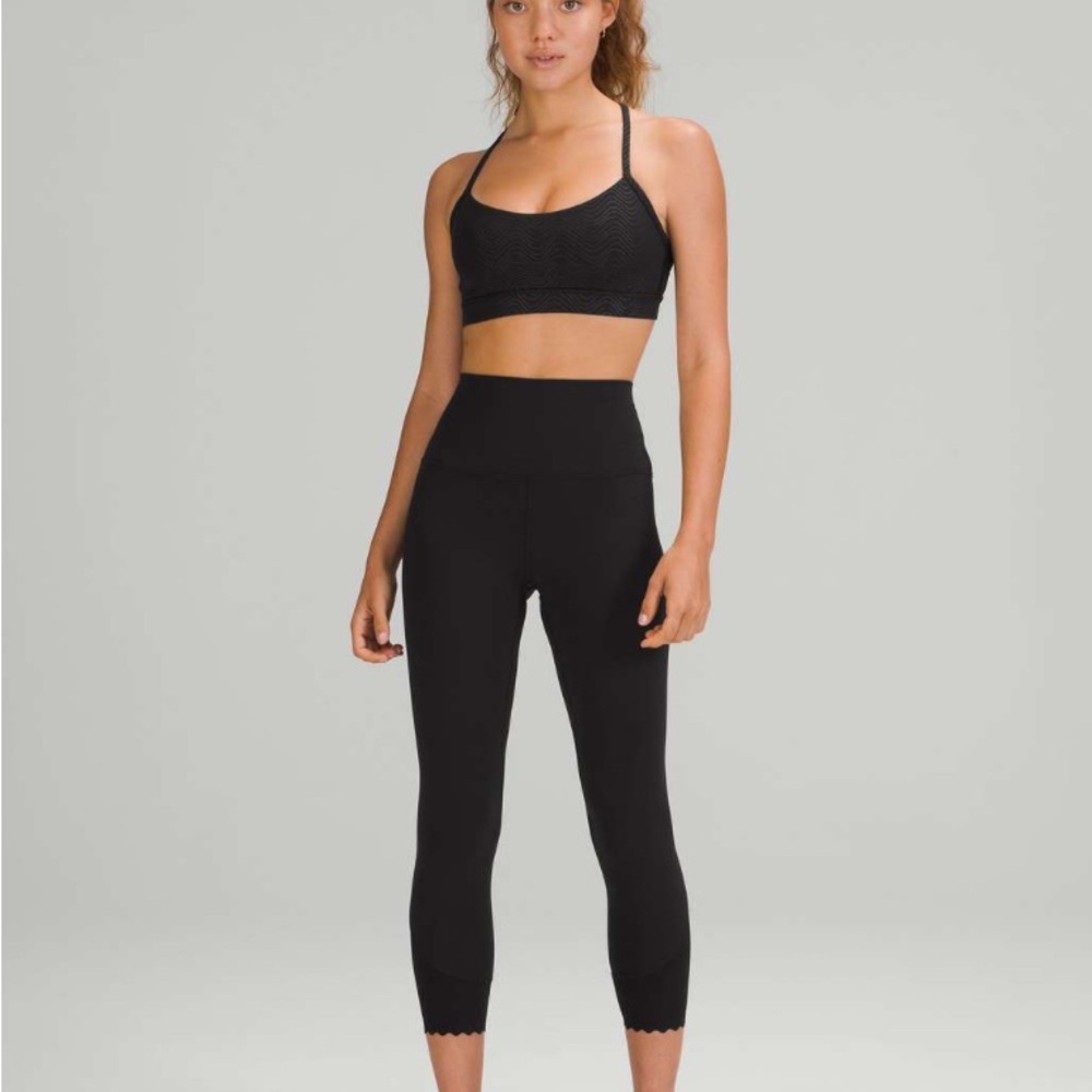Lululemon Align Scalloped Hem High-Rise Crop 23" size 14